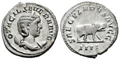 Roman Imperial Otacilia Severa. Antoninianus. 278 d.C. Rome. Ludi Saeculares issue, commemorating the 1000th anniversary of Rome. (Ric-116b). (Rsc-63). Anv.: OTACIL SEVERA AVG, diademed and draped bus