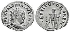Roman Imperial Valerian I. Antoninianus. 256-257 d.C. Rome. (Ric-V.1 117). (Seaby-183). Anv.: IMP C P LIC VALERIANVS P F AVG. Radiate, draped and cuirassed bust to right. Rev.: RESTITVTOR ORBIS. Emper
