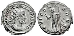 Roman Imperial Gallienus. Antoninianus. 253-254 d.C. Rome. (Ric-143). (Seaby-351). Anv.: IMP C P LIC GALLIENVS AVG. Radiate and draped bust right. Rev.: IOVI CONSERVA. Jupiter standing left with thund