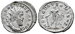 Roman Imperial Postumus. Antoninianus. 261 d.C. Trier. (Ric-V 2.64). (Rsc-91a). Anv.: IMP C POSTVMVS P F AVG, radiate, draped and cuirassed bust to right. Rev.: HERC DEVSONIENSI, Hercules standing to 