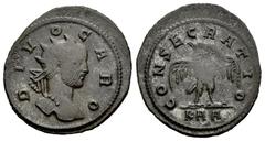 Roman Imperial Divus Carus. Antoninianus. 283-285 d.C. Rome. (Ric-V 2.47). Anv.: DIVO CARO, radiate head to right. Rev.: CONSECRATIO, eagle standing facing, wings spread, head to left; KAA in exergue.