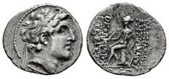 Greek Coins Seleukid Kingdom. Alexander I Balas. Drachm. 150-146 BC. Antioch on the Orontes. (SC-1785.5i). Anv.: Diademed head of Alexander I to right. Rev.: BAΣIΛEΩΣ / AΛEΞANΔPOY - ΘΕΟΠΑΤΟΡΟΣ / ΕΥΕΡΓ
