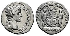 Roman Imperatorial Augustus. Denarius. 7-6 BC. Rome. (Ric-207). (Bmcre-433). (Rsc-43c). Anv.: CAESAR AVGVSTVS DIV(I F PATER PATRIAE.) Laureate head on the right. Rev.: AVGVSTI F COS DESIG PRINC IVVEN(