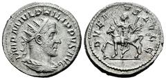 Roman Imperial Philip I. Antoninianus. 244-247 AD. Rome. (Ric-IV 26b). (Rsc-3). Anv.: IMP M IVL PHILIPPVS AVG, radiate, draped and cuirassed bust to right, seen from behind. Rev.: ADVENTVS AVGG, Emper