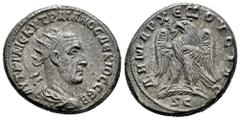 Roman Imperial Trajan Decius. Seleucis and Pieria. Tetradrachm. 249-250 AD. Antioch. (Prieur-515). (McAlee-1121a). Anv.: ΑΥΤ Κ Γ ΜЄ ΚΥ ΤΡΑΙΑΝΟϹ ΔЄΚΙΟϹ ϹЄΒ, Radiate, draped and cuirassed bust to right.