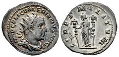 Roman Imperial Valerian I. Antoninianus. 253-254 AD. Rome. (Ric-89). (Rsc-65). Anv.: IMP C P LIC VALERIANVS AVG, radiate, draped and cuirassed bust right. Rev.: FIDES MILITVM, Fides standing to left, 