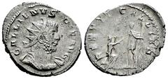 Roman Imperial Gallienus. Antoninianus. 259 AD. Colonia Agrippinensis. (Ric-27 corr. (Lugdunum)). (Mir-36, 879d). Anv.: GALLIENVS P F AVG. Radiate, draped and cuirassed bust right. Rev.: RESTIT GALLIA