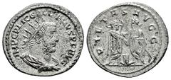 Roman Imperial Gallienus. Antoninianus. 256-260 AD. Samosata. (Ric-V 1.447). (Mir-1684). (Rsc-792b). Anv.: IMP C P LIC GALLIENVS P F AVG, radiate, draped and cuirassed bust to right. Rev.: PIETAS AVGG