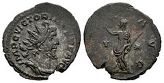 Roman Imperial Victorinus. Antoninianus. 269-270 AD. Trier. (Ric-V 2.118). Anv.: IMP C VICTORINVS P F AVG, radiate, draped and cuirassed bust to right. Rev.: PAX AVG, Pax standing facing, head to left