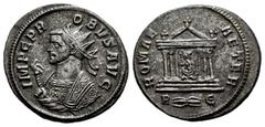 Roman Imperial Probus. Antoninianus. 276-282 AD. Rome. (Ric-V 2.185). Anv.: IMP PROBVS AVG, radiate bust to left, wearing imperial mantle and holding eagle-tipped sceptre. Rev.: ROMAE AETER, Roma seat