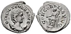 Roman Imperial Otacilia Severa. Antoninianus. 246-248 d.C. Rome. (Ric-IV 125c). (Rsc-4). Anv.: M OTACIL SEVERA AVG, diademed and draped bust to right, set on crescent. Rev.: CONCORDIA AVGG, Concordia 
