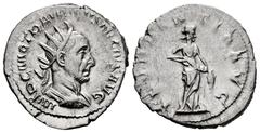 Roman Imperial Trajan Decius. Antoninianus. 249-251 d.C. Rome. (Ric-IV 10b). (Rsc-2). Anv.: IMP C M Q TRAIANVS DECIVS AVG, radiate, draped and cuirassed bust to right. Rev.: ABVNDANTIA AVG, Abundantia