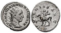 Roman Imperial Trajan Decius. Antoninianus. 249-250 d.C. Rome. (Ric-IV 11b). (Seaby-4). Anv.: IMP C M Q TRAIANVS DECIVS, radiate, draped and cuirassed bust to right. Rev.: ADVENTVS AVG, Emperor on hor