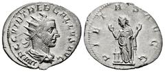 Roman Imperial Trebonianus Gallus. Antoninianus. 252-253 d.C. Rome. (Ric-72). Anv.: IMP C C VIB TREB GALLVS AVG. Radiate, draped and cuirassed bust right. Rev.: PIETAS AVGG. Pietas, veiled, standing l