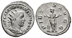 Roman Imperial Volusian. Antoninianus. 251-253 d.C. Rome. (Ric-IV 182). (C-88). Anv.: IMP CAE C VIB VOLVSIANO AVG, radiate, draped and cuirassed bust to right. Rev.: PIETAS AVGG, Pietas standing to le
