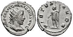 Roman Imperial Gallienus. Antoninianus. 254 d.C. Rome. (Ric-V 1.181). (Rsc-1288a). (Mir-38v). Anv.: IMP C P LIC GALLIENVS AVG, radiate and cuirassed bust to right. Rev.: VIRTVS AVGG, soldier standing 