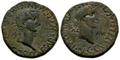 Celtiberian Coins Carthage Nova. Time of Caligula. Unit. 37-41 AD. Cartagena (Murcia). (Abh-613). (Acip-3155). Anv.: C. CAESAR. AVG. GERMANIC. IMP. P. M. TR. P. COS. Laureate head of Caligula right. R