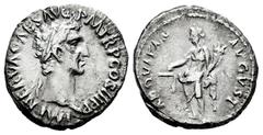 Roman Imperial Nerva. Denarius. 97 AD. Rome. (Ric-13). (Bmcre-24). (Seaby-3). Anv.: IMP NERVA CAES AVG PII M TR P COS II P P, Laureate head right. Rev.: AEQVITAS AVGVST, Aequitas standing left, holdin