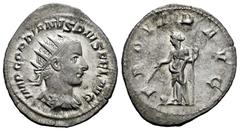 Roman Imperial Gordian III. Antoninianus. 243-244 AD. Rome. (Ric-IV 148). (Rsc-296). Anv.: IMP GORDIANVS PIVS FEL AVG, radiate, draped and cuirassed bust right. Rev.: PROVID AVG, Providentia standing 