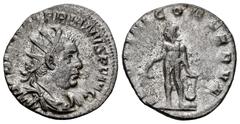 Roman Imperial Valerian I. Antoninianus. 254-256 AD. Rome. (Ric-V 1 72). (Mir-72c). (Rsc-17). Anv.: IMP C P LIC VALERIANVS P F AVG, radiate, draped and cuirassed bust to right. Rev.: APOLINI CONSREVA 