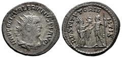 Roman Imperial Valerian I. Antoninianus. 255-256 AD. Samosata. (Ric-V 1 287). (Mir-1685e). (Rsc-189 corr.). Anv.: IMP C P LIC VALERIANVS P F AVG, radiate, draped and cuirassed bust to right. Rev.: RES