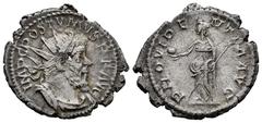 Roman Imperial Postumus. Antoninianus. 264-266 AD. Trier. (Ric-V. 2 80). (Elmer-337). (Rsc-295a). Anv.: IMP C POSTVMVS P F AVG, radiate, draped, and cuirassed bust to right. Rev.: PROVIDENTIA AVG, Pro