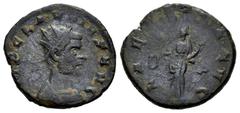 Roman Imperial Claudius II, Gothicus. Antoninianus. 268-269 AD. Siscia. (Ric-V 1.181). Anv.: IMP CLAVDIVS AVG, radiate and draped bust to right. Rev.: LAETITIA AVG, Laetitia standing facing, head to l