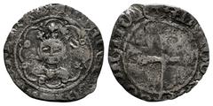 Medieval Coins Second example known | The Crown of Aragon. Peter of Portugal, Count of Barcelona (1464-1466). Dobler. Menorca. Imitating the Majorcan types struck by Juan II (1458-1462). (Acta Numismá