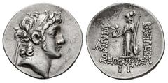Greek Coins Cappadocian Kingdom. Ariarathes VI Epiphanes Philopator. Drachm. RY 13 = 118/7 BC. Mint C (Comana). (Hgc-7, 821). (Simonetta-41). (Tesorillo-Capadocia 3, Plate Coin). Anv.: Diademed head t