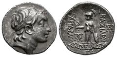Greek Coins Cappadocian Kingdom. Ariarathes V Eusebes Philopator. Drachm. RY 33 = 130/29 BC. Mint A (Eusebeia under Mt. Argaios). (Hgc-7, 811). (Simonetta-28a (Ariarathes IV)). (Tesorillo-Capadocia 1,