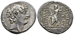 Greek Coins Seleukid Kingdom. Philip I Philadelphos. Tetradrachm. 88-75 BC. Antioch on the Orontes. (SC-2463.2a). (Hgc-9, 1319). (Tesorillo-Siria 19, Plate Coin). Anv.: Diademed head to right. Rev.: Z