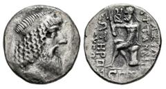 Greek Coins Kings of Characene. Attambelos I. Tetradrachm. SE 276 = 37/6 BC. Charax-Spasinu. (Hill-Attambelos, Type C, 24/23). (Tesorillo-Characene 1, Plate Coin). Anv.: Diademed head of Attambelos I 