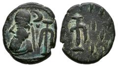 Greek Coins Kings of Elymais. Orodes III. Drachm. 2nd century AD. (Van't Haaff-Type 16.3.2). (Tesorillo-Elymais 2, Plate Coin). Anv.: Diademed bust left, wearing tiara with anchor; to right, pellet-in