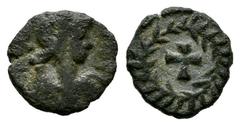 Roman Imperial Vandals period. Pseudo-Imperial. Nummus. 523-530 AD. Carthage?. Contemporary imitation of a nummus of Hilderic from Carthage. (Mec-1,24 (Prototype)). (Tesorillo-Vándalos 4, Plate Coin).