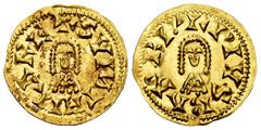 Visigothic Coins Suinthila (621-631). Tremissis. Barbi (Antequera). (R. Pliego-366f). (Cnv-284.5). Anv.: + SVIИTHILA RE. Rev.: + PIVS BARBI : . Au. 1,47 g. A good sample. It retains some minor luster.