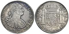 Charles IV (1788-1808) Charles IV (1788-1808). 8 reales. 1800. Mexico. FM. (Cal-965). Ag. 26,89 g. Old cleaned but attractive. Soft patina and slightly iridescent tone. Ex Aureo&Calicó (10/29/2015) Is