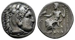 Greek Coins Kingdom of Macedon. Philip III Arrhidaios. Drachm. 323-317 BC. Lampsakos. Struck under Leonnatos, Arrhidaios, or Antigonos I, in the name and types of Alexander III. (Price-1364). (Müller-
