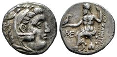 Greek Coins Kingdom of Macedon. Antigonos I Monophthalmos. Drachm. 310-301 BC. Abydos. Struck as Strategos or king of Asia, in the name and types of Alexander III. (Price-1560). (Müller-252). (Sng Cop