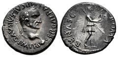 Roman Imperial Galba. Denarius. 68 AD. Tarraco. (Ric-I 57). (Bmcre-181). Anv.: SER GALBA IMP CAESAR AVG P M TR P, laureate head to right, with globe at point of bust. Rev.: RENASC ROMA, Roma advancing