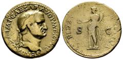 Roman Imperial Galba. Dupondius. 68-69 AD. Rome. (Ric-Unlisted). Anv.: SER GALBA IMP CAESAR AVG PM TRP P P, laureate head to right, globe at point of bust. Rev.: FIDES PVBLICA, Fides standing facing, 