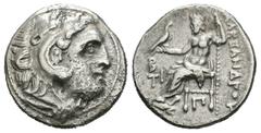 Greek Coins Imperio Macedonio. Alejandro III Magno. Dracma. 336-323 a.C. Incierta. (Müller-795). Anv.: Cabeza de Heracles a derecha recubierta con piel de león. Rev.: Zeus sentado a izquierda con cetr