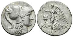Greek Coins / Grecia Antigua Pamphilia. Side. Tetradracma-Tetradrachm. 200-100 a.C. (Se-5436). Anv.: Cabeza de Atenea con casco corintio a derecha. Rev.: Victoria avanzando a izquierda con guirnalda d