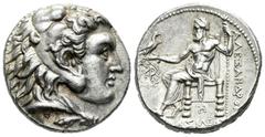 Greek Coins / Grecia Antigua Imperio Macedonio. Alejandro III Magno. Tetradracma-Tetradrachm. 311-300 a.C. Babylon. (Price-3704). Anv.: Cabeza de Heracles a derecha recubierta con piel de león. Rev.: 
