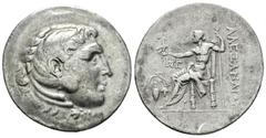 Greek Coins / Grecia Antigua Imperio Macedonio. Alejandro III Magno. Tetradracma-Tetradrachm. 336-323 a.C. Temnos. (Müller-958). Anv.: Cabeza de Heracles a derecha recubierto con piel de león. Rev.: Z