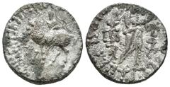 Greek Coins / Grecia Antigua Indoescitas. Azes II. Dracma-Drachm. 35 a.C. Ag. 9,63 g. Oxidaciones. BC. Est...15,00.