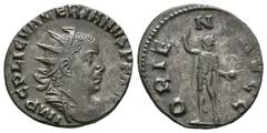 Roman Imperial / Imperio Romano Valeriano I. Antoniniano-Antoninianus. 255-8 d.C. Roma. (Spink-9950). (Ric-106). Rev.: ORIENS AVGG. Sol en pie a izquierda. Ag. 3,23 g. MBC+. Est...30,00.