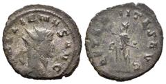 Roman Imperial / Imperio Romano Galieno. Antoniniano-Antoninianus. 267-68. Milán. (Spink-10169). (Ric-465a). Rev.: AET(ER)NITAS AVG. Ae. 3,54 g. MBC-/MBC. Est...20,00.