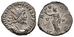 Roman Imperial / Imperio Romano Victorino. Antoniniano-Antoninianus. 269-70 d.C. Cologne. (Spink-11174). (Ric-117). Rev.: PAX AVG. Paz en pie a izquierda con rama de olivo y cetro, en el campo V y est