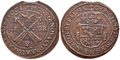 World Coins / Monedas Extranjeras Sweden. Christina. 1 ore. 1650. (Km-162.2). Ae. 48,83 g. Fecha en números romanos. Fallitos de acuñación. Almost XF. Est...120,00.