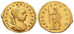 Imperio Romano / Roman Imperial Tacitus. Aureo. 275-276 d.C. Serdica. (Mal atribuida a Ticinum). (Spink-11759 variante). (Ric-118 variante). (Cal-4114 variante). Anv.: IMP C M CL TACITVS P AVG. Busto 